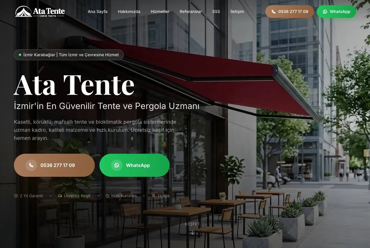 atatente.com web sitesi
