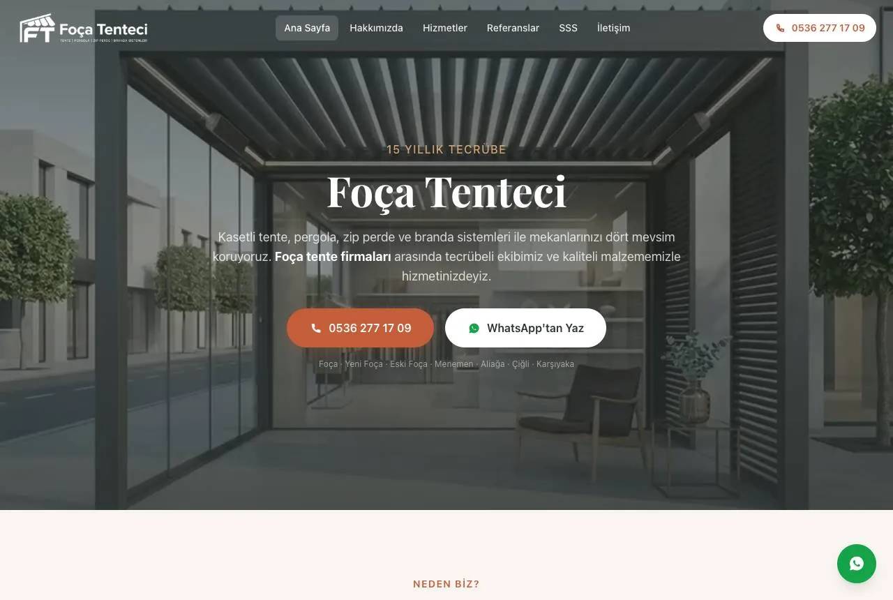 focatenteci.com.tr — Balkı Digital tarafından geliştirilen web sitesi