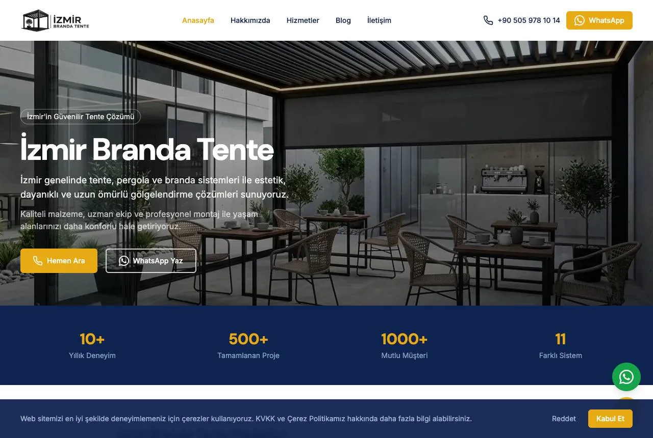 izmirbrandatente.com — Balkı Digital tarafından geliştirilen web sitesi