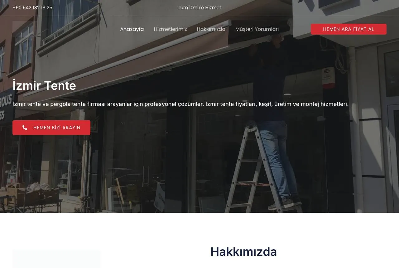 izmirtentefiyat.com — Balkı Digital tarafından geliştirilen web sitesi