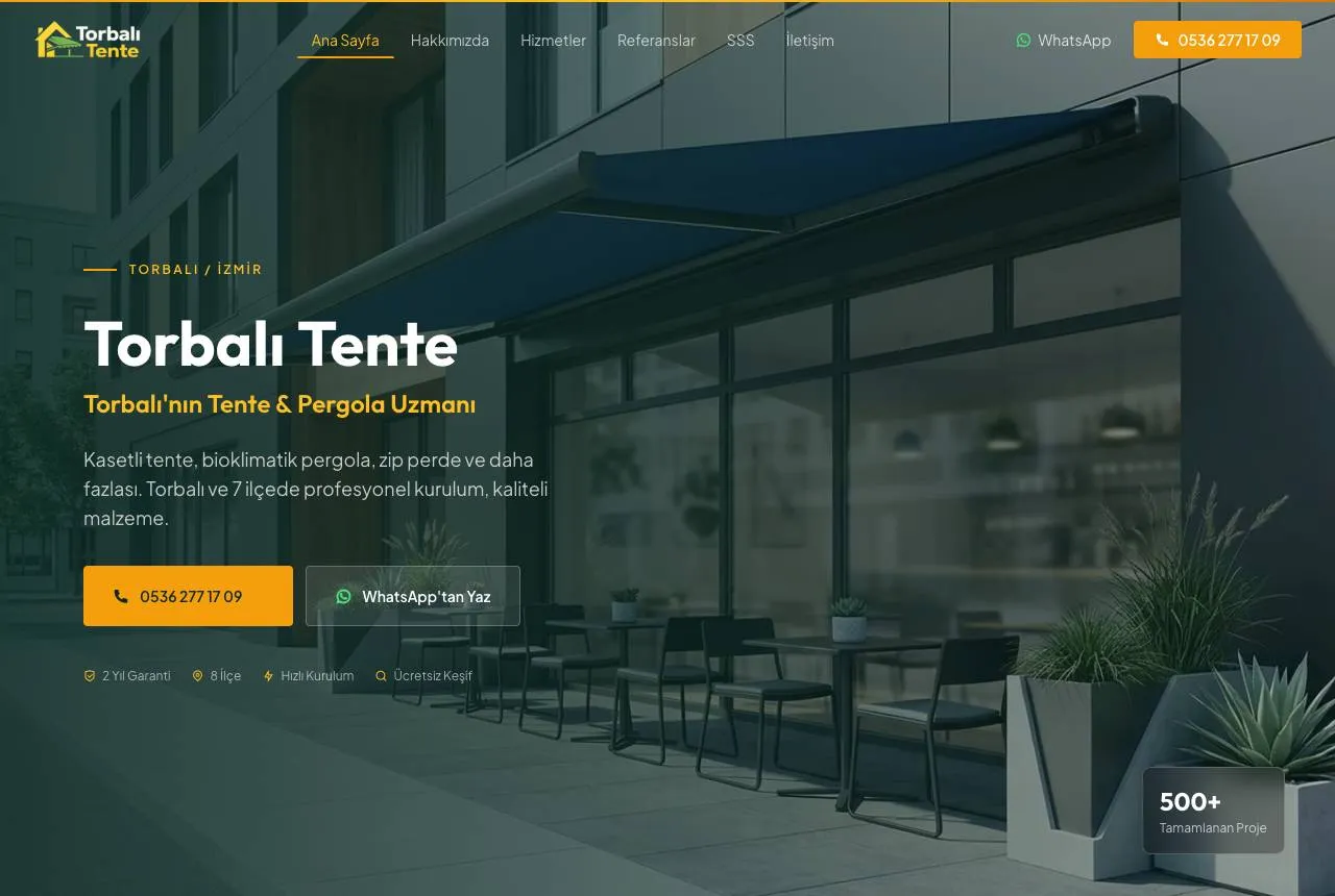 torbalitente.com — Balkı Digital tarafından geliştirilen web sitesi