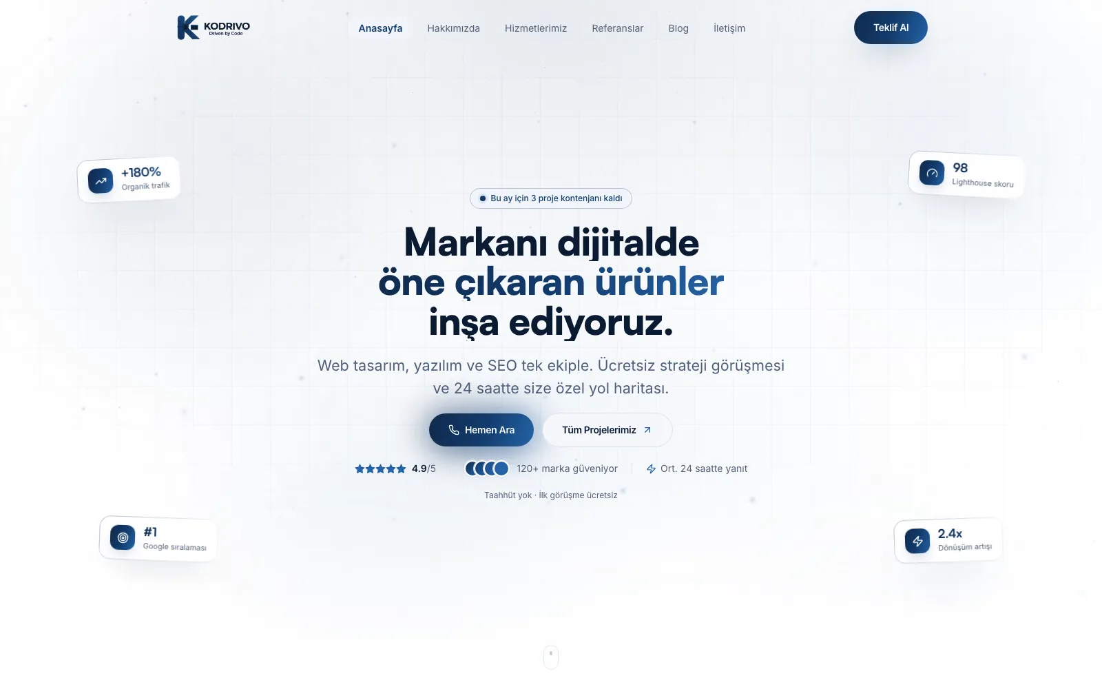 Kodrivo ana sayfası